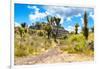 ¡Viva Mexico! Collection - Pyramid of Cantona III - Puebla-Philippe Hugonnard-Framed Photographic Print