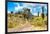 ¡Viva Mexico! Collection - Pyramid of Cantona III - Puebla-Philippe Hugonnard-Framed Photographic Print