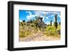 ¡Viva Mexico! Collection - Pyramid of Cantona III - Puebla-Philippe Hugonnard-Framed Photographic Print