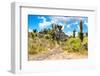 ¡Viva Mexico! Collection - Pyramid of Cantona III - Puebla-Philippe Hugonnard-Framed Photographic Print