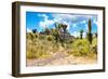 ¡Viva Mexico! Collection - Pyramid of Cantona III - Puebla-Philippe Hugonnard-Framed Photographic Print