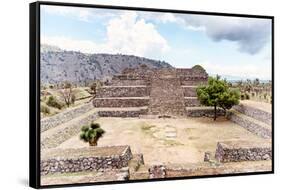 ¡Viva Mexico! Collection - Pyramid of Cantona IX - Puebla-Philippe Hugonnard-Framed Stretched Canvas