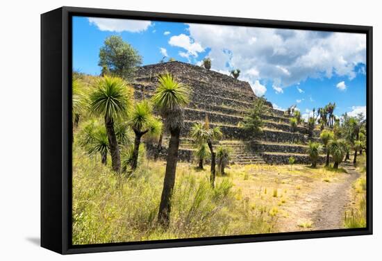 ¡Viva Mexico! Collection - Pyramid of Cantona VII - Puebla-Philippe Hugonnard-Framed Stretched Canvas