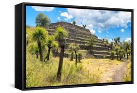 ¡Viva Mexico! Collection - Pyramid of Cantona VII - Puebla-Philippe Hugonnard-Framed Stretched Canvas