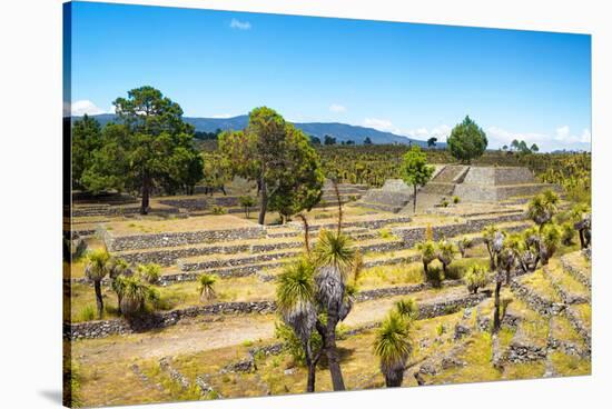 ¡Viva Mexico! Collection - Pyramid of Cantona XI - Puebla-Philippe Hugonnard-Stretched Canvas