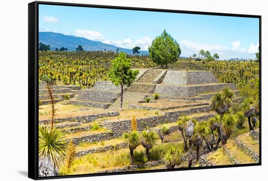 ¡Viva Mexico! Collection - Pyramid of Cantona XIII - Puebla-Philippe Hugonnard-Framed Stretched Canvas