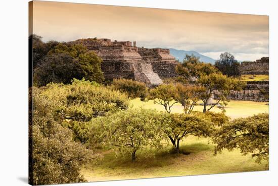 ¡Viva Mexico! Collection - Pyramid of Monte Alban with Fall Colors II-Philippe Hugonnard-Stretched Canvas