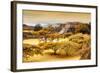 ¡Viva Mexico! Collection - Pyramid of Monte Alban with Fall Colors-Philippe Hugonnard-Framed Photographic Print