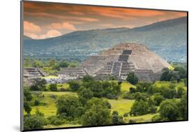 ¡Viva Mexico! Collection - Pyramid of the Sun - Teotihuacan-Philippe Hugonnard-Mounted Photographic Print