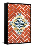 ¡Viva Mexico! Collection - Red Mosaics-Philippe Hugonnard-Framed Stretched Canvas