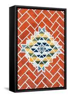 ¡Viva Mexico! Collection - Red Mosaics-Philippe Hugonnard-Framed Stretched Canvas