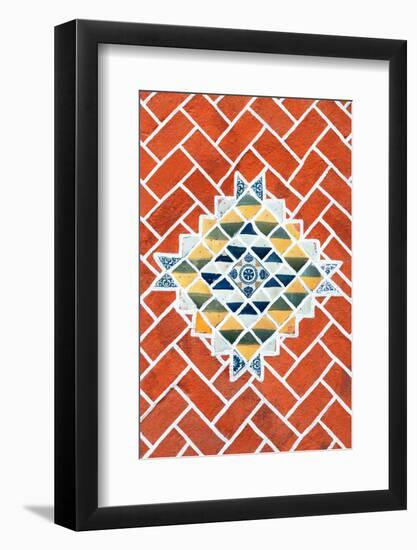 ¡Viva Mexico! Collection - Red Mosaics-Philippe Hugonnard-Framed Photographic Print