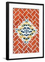 ¡Viva Mexico! Collection - Red Mosaics-Philippe Hugonnard-Framed Photographic Print