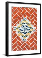 ¡Viva Mexico! Collection - Red Mosaics-Philippe Hugonnard-Framed Photographic Print