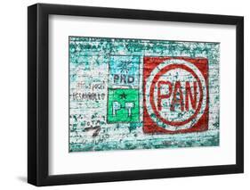 ¡Viva Mexico! Collection - Red PAN Street Art-Philippe Hugonnard-Framed Photographic Print
