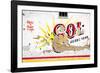 ¡Viva Mexico! Collection - Red SOL Sign Street Wall-Philippe Hugonnard-Framed Photographic Print