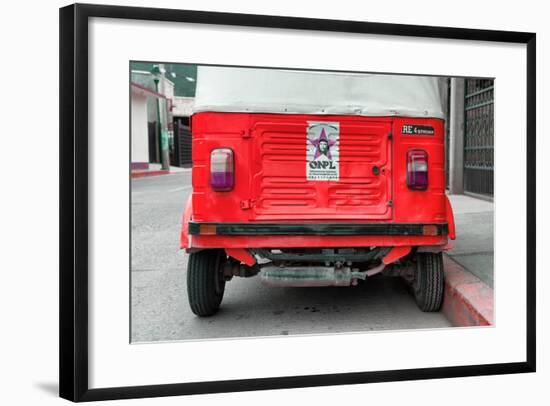 ¡Viva Mexico! Collection - Red Tuk Tuk-Philippe Hugonnard-Framed Photographic Print