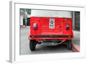 ¡Viva Mexico! Collection - Red Tuk Tuk-Philippe Hugonnard-Framed Photographic Print