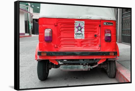 ¡Viva Mexico! Collection - Red Tuk Tuk-Philippe Hugonnard-Framed Stretched Canvas