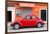 ?Viva Mexico! Collection - Red Volkswagen Beetle Car-Philippe Hugonnard-Framed Photographic Print