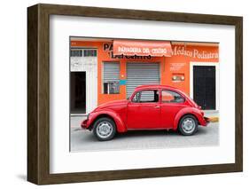 ?Viva Mexico! Collection - Red Volkswagen Beetle Car-Philippe Hugonnard-Framed Photographic Print