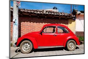 ¡Viva Mexico! Collection - Red Volkswagen Beetle-Philippe Hugonnard-Mounted Photographic Print