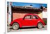 ¡Viva Mexico! Collection - Red Volkswagen Beetle-Philippe Hugonnard-Framed Photographic Print