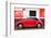 ¡Viva Mexico! Collection - Red VW Beetle Car and American Graffiti-Philippe Hugonnard-Framed Photographic Print