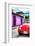 ¡Viva Mexico! Collection - Red VW Beetle Car in a Colorful Street-Philippe Hugonnard-Framed Photographic Print