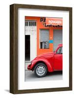 ¡Viva Mexico! Collection - Red VW Beetle Car-Philippe Hugonnard-Framed Photographic Print