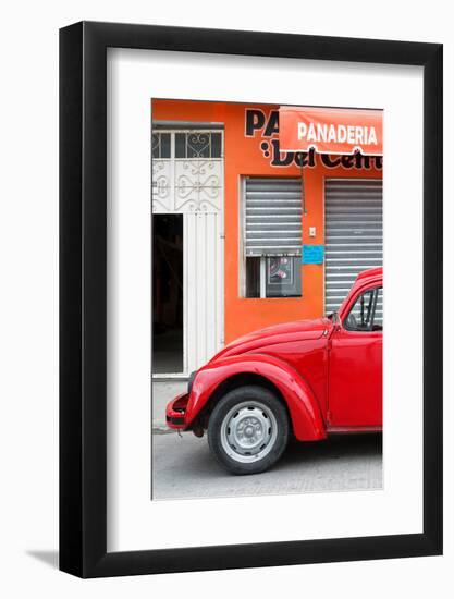 ¡Viva Mexico! Collection - Red VW Beetle Car-Philippe Hugonnard-Framed Photographic Print