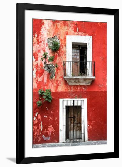 ¡Viva Mexico! Collection - Red Wall-Philippe Hugonnard-Framed Photographic Print