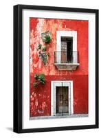 ¡Viva Mexico! Collection - Red Wall-Philippe Hugonnard-Framed Photographic Print