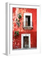 ¡Viva Mexico! Collection - Red Wall-Philippe Hugonnard-Framed Photographic Print