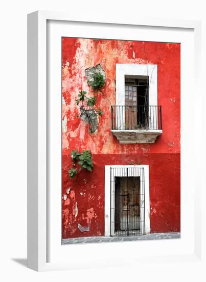 ¡Viva Mexico! Collection - Red Wall-Philippe Hugonnard-Framed Photographic Print