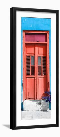 ¡Viva Mexico! Collection - Red Window and Blue Wall-Philippe Hugonnard-Framed Photographic Print