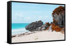 ¡Viva Mexico! Collection - Riviera Maya in Tulum with Fall Colors-Philippe Hugonnard-Framed Stretched Canvas