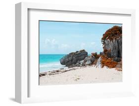 ¡Viva Mexico! Collection - Riviera Maya in Tulum with Fall Colors-Philippe Hugonnard-Framed Photographic Print