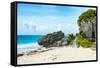 ¡Viva Mexico! Collection - Riviera Maya in Tulum-Philippe Hugonnard-Framed Stretched Canvas