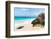 ¡Viva Mexico! Collection - Rock on a Caribbean Beach-Philippe Hugonnard-Framed Photographic Print