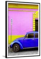 ¡Viva Mexico! Collection - Royal Blue VW Beetle Car and Colorful Wall-Philippe Hugonnard-Framed Premium Photographic Print