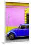 ¡Viva Mexico! Collection - Royal Blue VW Beetle Car and Colorful Wall-Philippe Hugonnard-Framed Photographic Print