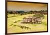 ¡Viva Mexico! Collection - Ruins of Monte Alban at Sunset-Philippe Hugonnard-Framed Photographic Print