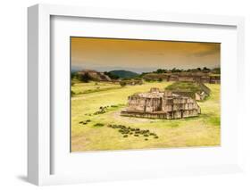 ¡Viva Mexico! Collection - Ruins of Monte Alban at Sunset-Philippe Hugonnard-Framed Photographic Print