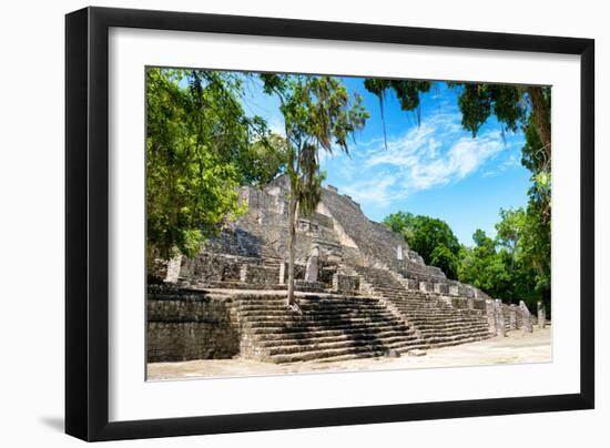 ¡Viva Mexico! Collection - Ruins of the ancient Mayan city of Calakmul III-Philippe Hugonnard-Framed Photographic Print