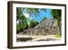 ¡Viva Mexico! Collection - Ruins of the ancient Mayan city of Calakmul-Philippe Hugonnard-Framed Photographic Print