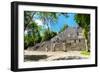 ¡Viva Mexico! Collection - Ruins of the ancient Mayan city of Calakmul-Philippe Hugonnard-Framed Photographic Print