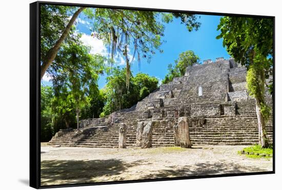 ¡Viva Mexico! Collection - Ruins of the ancient Mayan city of Calakmul-Philippe Hugonnard-Framed Stretched Canvas