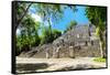 ¡Viva Mexico! Collection - Ruins of the ancient Mayan city of Calakmul-Philippe Hugonnard-Framed Stretched Canvas