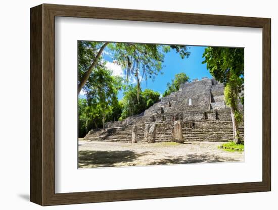 ¡Viva Mexico! Collection - Ruins of the ancient Mayan city of Calakmul-Philippe Hugonnard-Framed Photographic Print